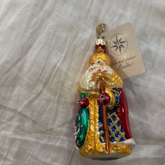 Vintage 1999 - 2000 Christopher Radko Santa Ornament - Picture 2 of 6